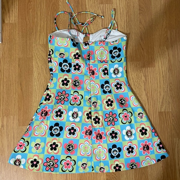dolls kill x powerpuff girls POWER OF THE FLOWER MINI DRESS - Picture 3 of 4